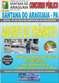 Apostila Impressa Concurso Prefeitura Municipal de Santana do Araguaia PA 2019 Agente de Trnsito