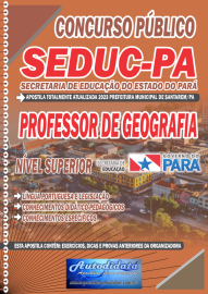 Apostila Impressa Concurso SEDUC - PA 2024 Professor de Geografia