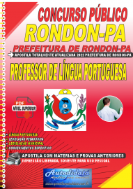 Apostila Digital Concurso Prefeitura de Rondon - PA 2022 Professor de Língua Portuguesa