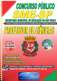 Apostila Digital Concurso SME - SP 2022 Professor de Cincias