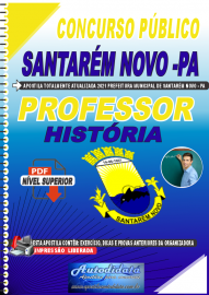 Apostila Digital Concurso Público Prefeitura de Santarém Novo - PA 2021 Professor de História