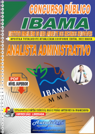 Apostila Digital Concurso IBAMA  - 2019 - Analista Administrativo