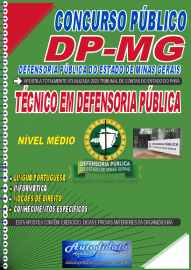 Apostila impressa concurso da Defensoria Pblica de Minas 2023 - Tcnico em Defensoria Pblica