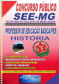 Apostila impressa Concurso público SEE-MG 2023 cargo Professor de História