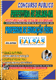 Apostila Impressa Concurso Pblico Prefeitura de Balsas - MA 2020  Professor de Educao Fsica