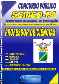 Apostila Impressa Concurso Prefeitura de Castanhal - PA SEMED - PA 2024 Professor de Cincias