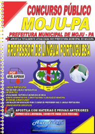 Apostila Digital Concurso Prefeitura de Moju - PA 2022 Professor de Lngua Portuguesa