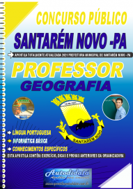 Apostila Impressa Concurso Público Prefeitura de Santarém Novo - PA 2021 Professor de Geografia
