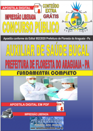 Apostila Digital Concurso Pblico Prefeitura de Floresta do Araguaia - Pa 2020 rea Auxiliar de Sade Bucal