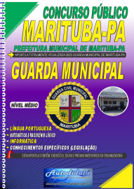 Apostila impressa concurso de Marituba 2023 - Guarda Municipal de Marituba