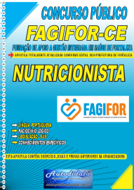 Apostila Impressa Concurso FAGIFOR - CE 2024 Nutricionista