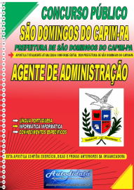 Apostila Impressa Concurso Prefeitura de So Domingos do Capim - PA 2024 Auxiliar de Administrao