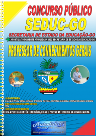 Apostila Impressa Concurso SEDUC - GO 2022 Professor de Conhecimentos Gerais