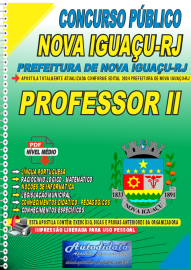 Apostila Digital Concurso Nova Iguau - RJ 2024 Professor ll