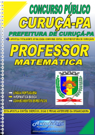 Apostila Impressa Concurso Prefeitura de Curu - PA 2024 Professor de Matemtica