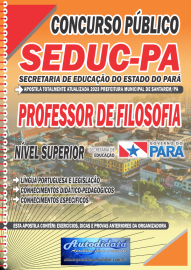 Apostila Impressa Concurso SEDUC - PA 2024 Professor de Filosofia