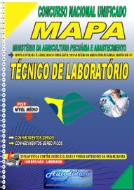 Apostila Impressa Concurso MAPA 2022 Tcnico de Laboratrio