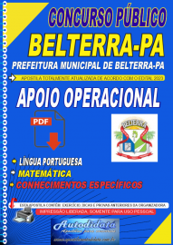 Apostila digital concurso da Prefeitura de Belterra-PA 2023 - Apoio Operacional