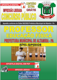Apostila Digital Concurso Pblico Prefeitura Municipal de Altamira - Pa 2020 rea Professor de Educao Fsica