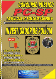 Apostila digital concurso da Polcia Civil do Estado de So Paulo 2023 - Investigador de Polcia Civil