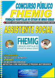 Apostila Impressa Concurso FHEMIG 2023 Assistente Social