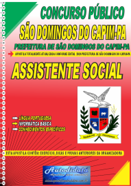 Apostila Impressa Concurso Prefeitura de So Domingos do Capim - PA 2024 Assistente Social
