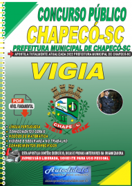 Apostila Digital Concurso Prefeitura de Chapecó - SC 2022 Vigia