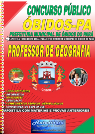 Apostila Impressa Concurso Prefeitura de bidos - PA 2023 Professor de Geografia