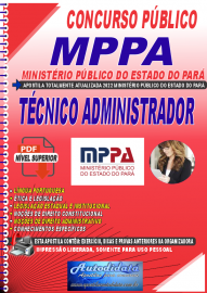 Apostila Digital Ministério Público do Pará - MPPA 2022 Técnico - Administrador