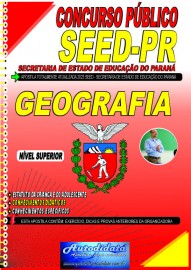 Apostila impressa Concurso SEED - PR 2023 Professor de Geografia