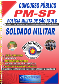 Apostila + caderno de questões em PDF Concurso Policia Militar- PM-SP 2022 Soldado Militar