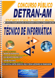 Apostila Impressa Concurso Detran - AM 2022 Técnico de Informática