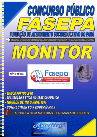 Apostila impressa concurso da concurso da FASEPA 2023 - Cargo Monitor