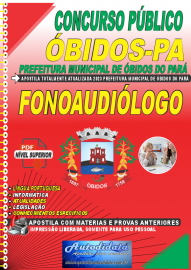 Apostila Digital Concurso Prefeitura de bidos - PA 2023 Fonoaudilogo