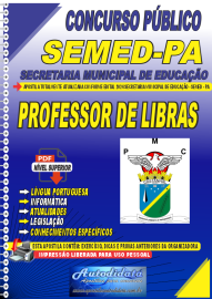 Apostila Digital Concurso Prefeitura de Castanhal - PA SEMED 2024 Professor de Libras
