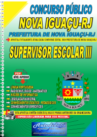 Apostila Digital Concurso Nova Iguau - RJ 2024 Supervisor Escolar lll