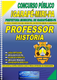 Apostila Impressa Concurso Igarap-Miri - PA 2024 Professor de Histria