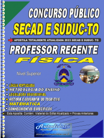 Apostila impressa concurso da SEDUC-TO 2023 - Professor Regente FÍSICA