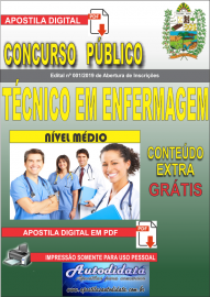 Apostila Digital Concurso Prefeitura Municipal de Tucum - PA 2019 Tcnico em Enfermagem