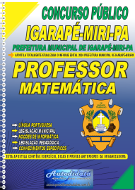 Apostila Impressa Concurso Igarap-Miri - PA 2024 Professor de Matemtica