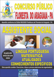 Apostila Impressa Concurso Pblico Prefeitura de Floresta do Araguaia - Pa 2020 rea Assistente Social
