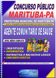 Apostila impressa concurso da Prefeitura de Marituba-PA 2023 - Agente Comunitrio de Sade (ACS)