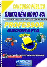 Apostila Digital Concurso Público Prefeitura de Santarém Novo - PA 2021 Professor de Geografia