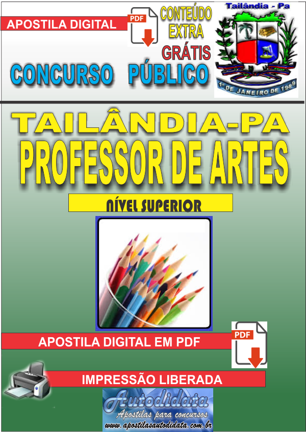 Apostila Digital TAILÂNDIA/PA 2019 - Professor De Artes