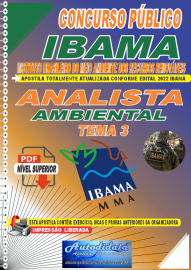 Apostila Digital Concurso Público IBAMA - 2020 Analista Ambiental Tema 3