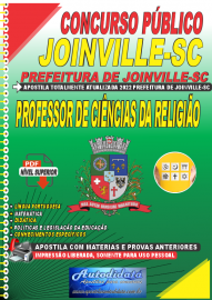 Apostila Digital Concurso Prefeitura de Joinville - SC 2022 Professor de Cincias da Religio