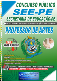 Apostila Digital Concurso SEE-PE Secretaria de Educao do Estado de Pernambuco 2021 Professor de Artes
