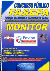 Apostila digital concurso da concurso da FASEPA 2023 - Cargo Monitor