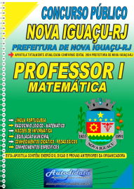 Apostila Impressa Concurso Nova Iguau - RJ 2024 Professor de Matemtica l