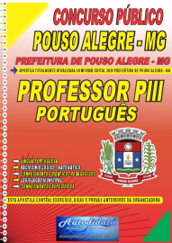 Apostila Impressa Concurso Pouso Alegre - MG 2024 Professor Plll de Portugus